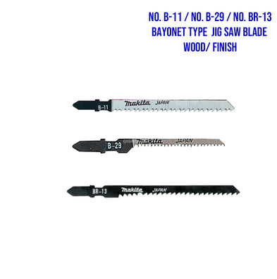 Makita 5pcs. Bayonet Type Jig Saw Blades
