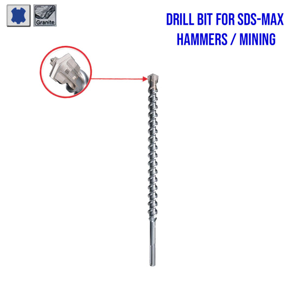 Makita Tungsten Carbide Tipped ( TCT ) Drill Bit for SDS-MAX Hammers / Mining