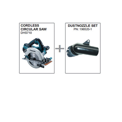 Makita 196520-1 Dust Extractor Attachment Dust Nozzle for use with DHS710 and HS7010 ( Dust Nozzle Attachment Only )