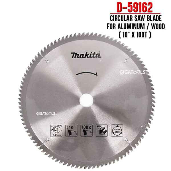 Makita D-59162 TCT Circular Saw Blade for Wood / Aluminum 260mm (10" x 100T)