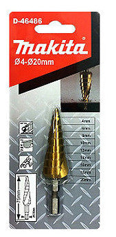 Makita Step Drill Bit 1/4" 4-20mm ( D-46486 ) - GIGATOOLS.PH