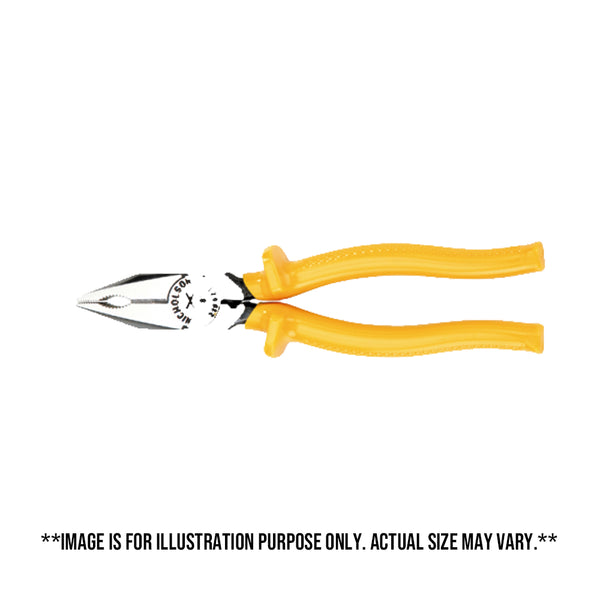 Nicholson 8” Lineman's Combination Pliers for Cutting Copper-Yellow PVC Grip ( 219021NB )