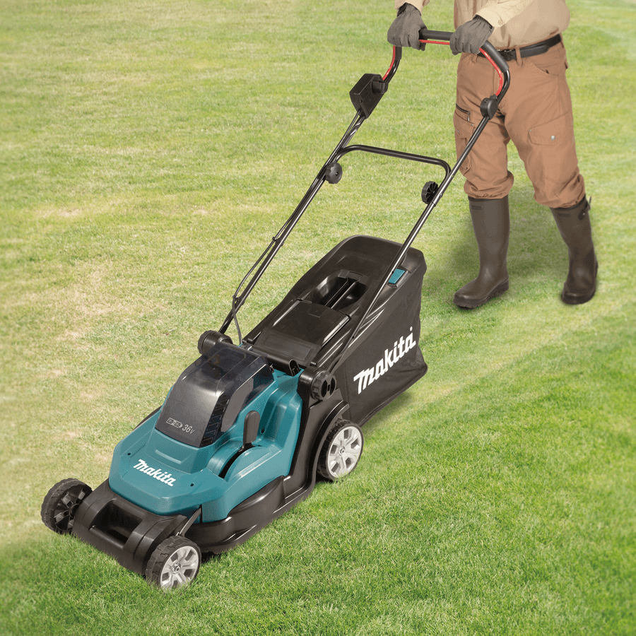 Makita DLM432CT2 Cordless Lawn Mower 430mm (17″) 3-in-1 18V x2 (36V) LXT® Li-Ion (Kit Set)