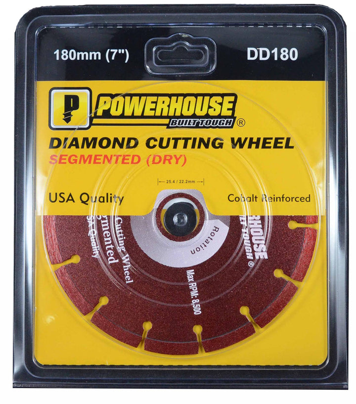 Powerhouse 7" (180mm) Diamond Cutting Wheel (Dry Type) - GIGATOOLS Industrial Center