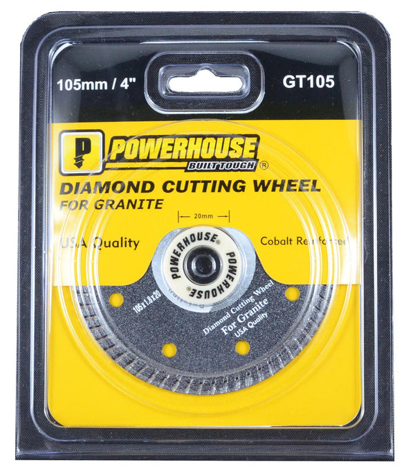 Powerhouse 4" (105mm) Diamond Cutting Wheel (Granite) - GIGATOOLS Industrial Center