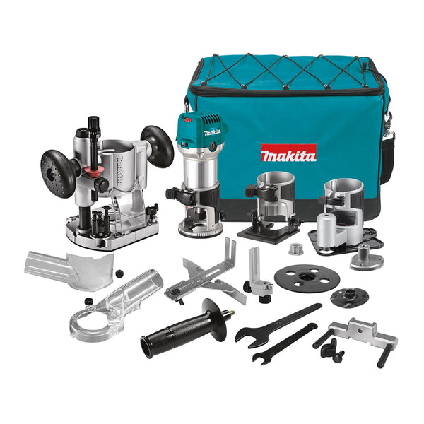Makita RT0702CX3 6.35mm (1/4") Router Trimmer Kit