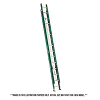 Ridgid Type II Professional Fiberglass Extension Ladders (Load: 225 LBS)