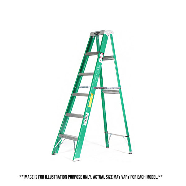Ridgid Fiberglass Step Ladders with Protop ( Green )