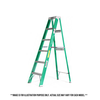 Ridgid Fiberglass Step Ladders with Protop ( Green )
