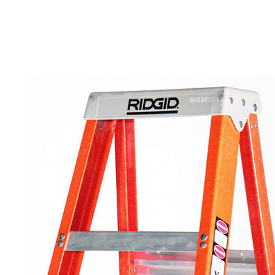Ridgid Fiberglass Step Ladders with Protop ( Orange )