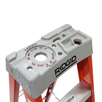 Ridgid Fiberglass Step Ladders with Protop ( Orange )