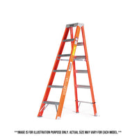 Ridgid Fiberglass Step Ladders with Protop ( Orange )