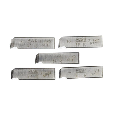 Ridgid High Speed Pipe Dies for Model 4PJ Geared Pipe Threaders ( 3-1/2” ) ( 38230 )