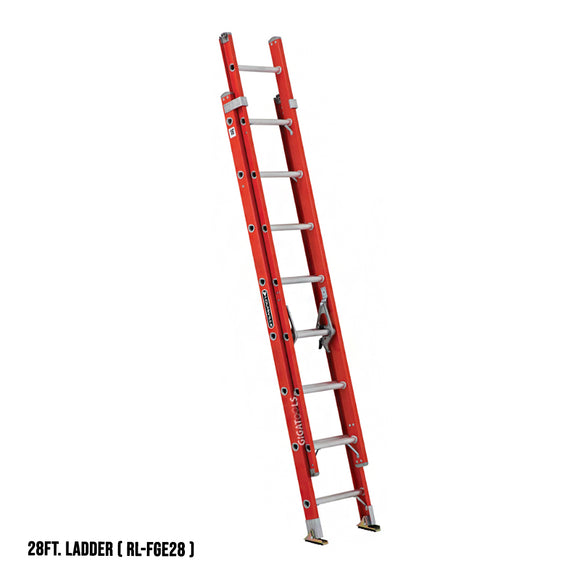 Ridgid Fiberglass Extension Ladders ( Orange ) – GIGATOOLS Industrial ...