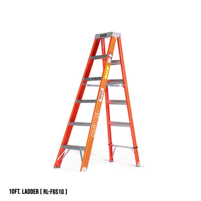 Ridgid Fiberglass Step Ladders with Protop ( Orange )
