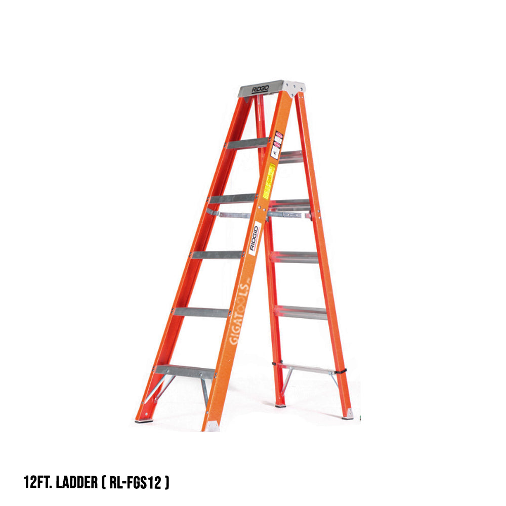 Ridgid Fiberglass Step Ladders with Protop ( Orange )