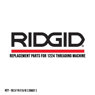 Ridgid Replacement Parts for 1224 Threading Machine