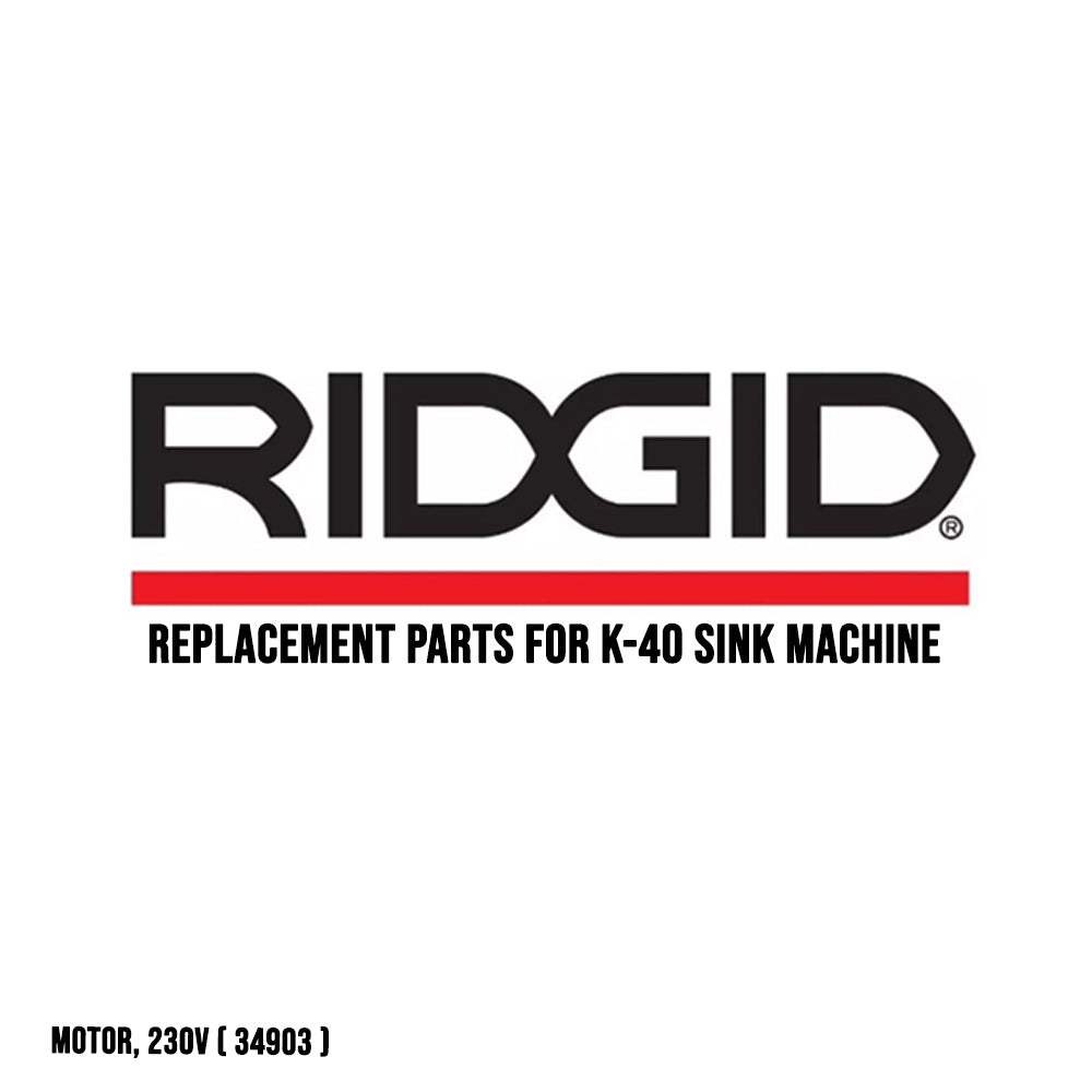 Ridgid Replacement Parts for K-40 Sink Machine