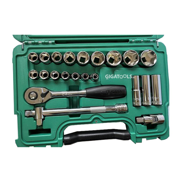 SATA 23pcs DR Socket Set by Nicholson (1/2") ( 09005 )