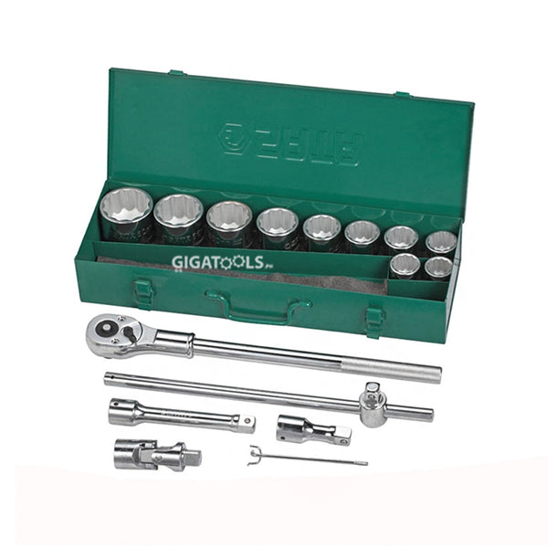 SATA 15pcs DR Socket Set by Nicholson (3/4") ( 09015 )