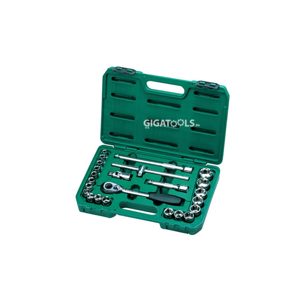 SATA 24pcs DR Socket Set by Nicholson (1/2") ( 09060 )