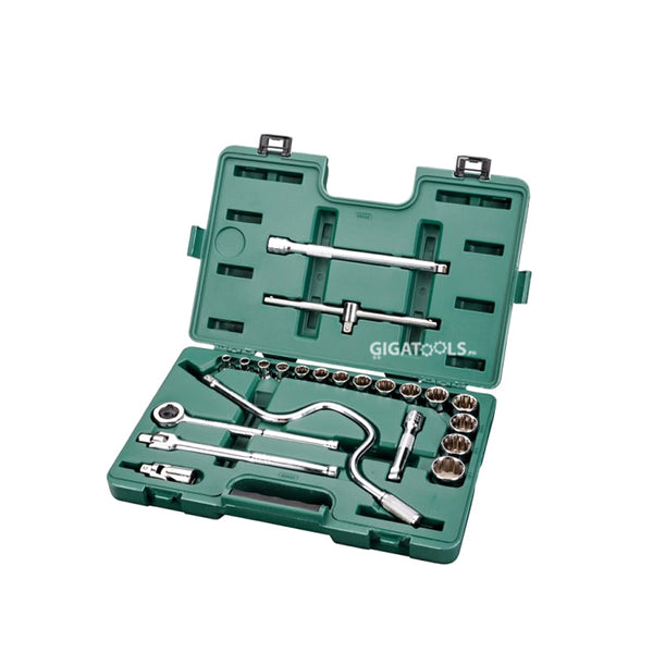 SATA 22pcs DR Socket Set by Nicholson (1/2") ( 09088 )