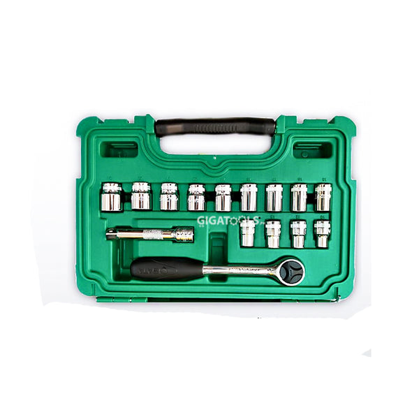 SATA 15pcs DR Socket Set by Nicholson ( 1/2" ) ( 09525 )