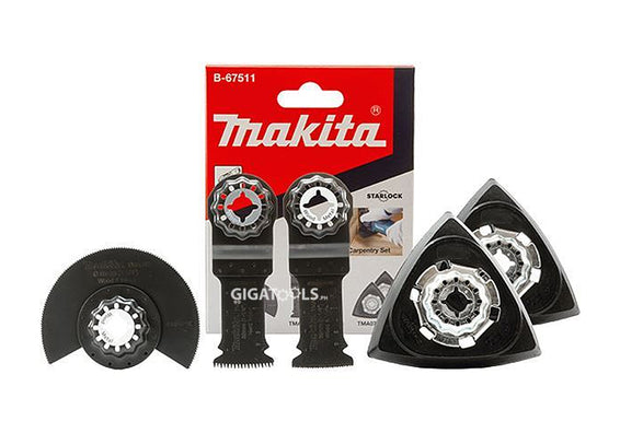 Makita B-67511 Multi-tool Starlock Carpentry Blade Set ( 5pcs )