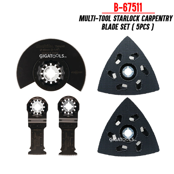 Makita B-67511 Multi-tool Starlock Carpentry Blade Set ( 5pcs )