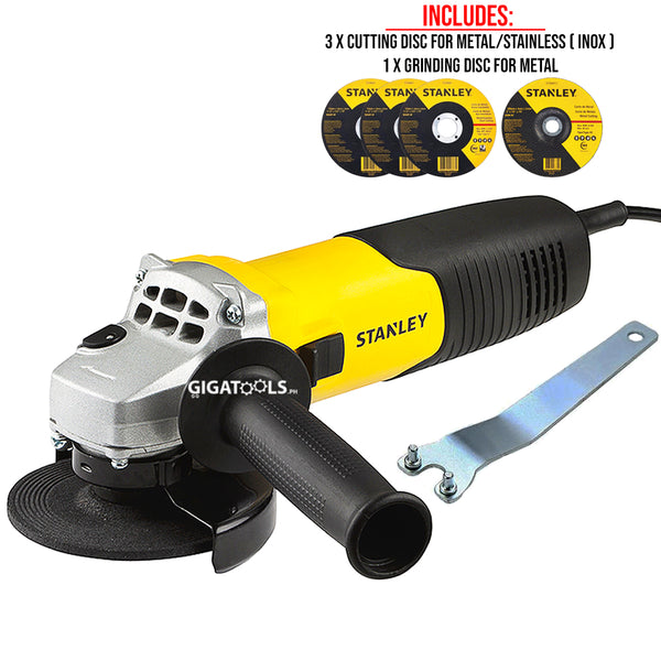 New Stanley STGS8100 4" Professional Angle Grinder (850W)