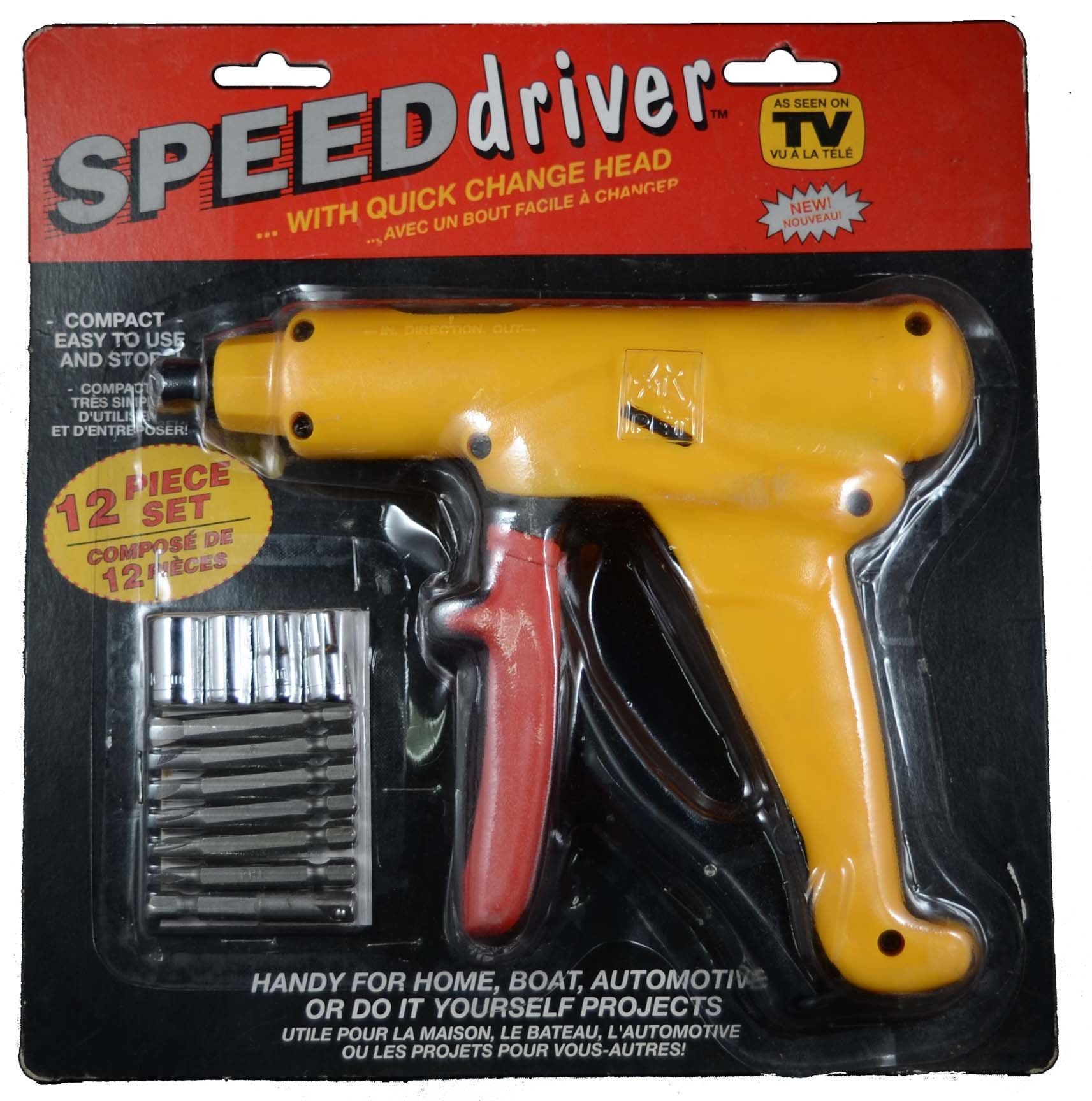 Speed Driver Effortless Screwdriver and Socket Wrench Compact Gun ...