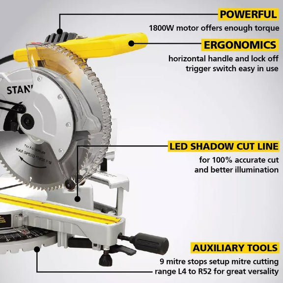 Stanley SM18 Sliding Mitre Saw 10