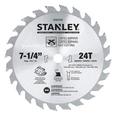 Stanley STA7737-AE Carbide Circular Saw Blade 7-1/4