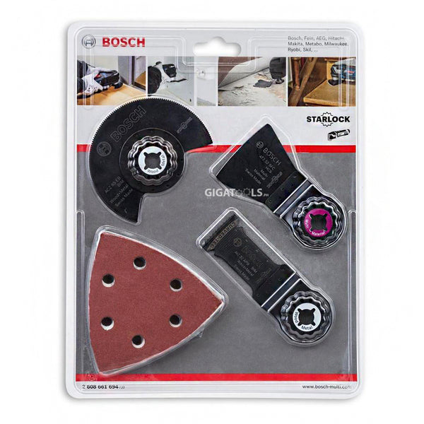 Bosch Starlock 13pcs All-in-One Oscillating Multi Tool Accessory Set 2608661694 - GIGATOOLS.PH