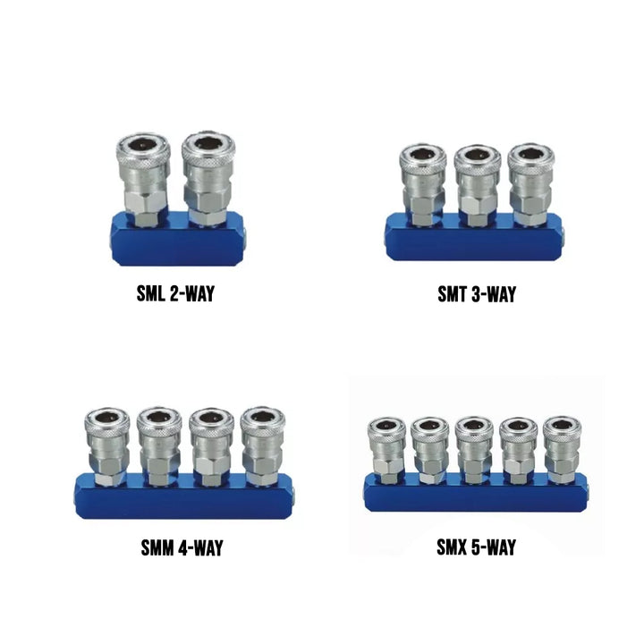 THB Straight Type Manifold / Multi Coupling Quick Coupler (1/4" Port