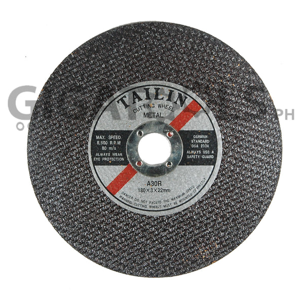 Tailin 7" Cutting Disc, for steel - GIGATOOLS.PH