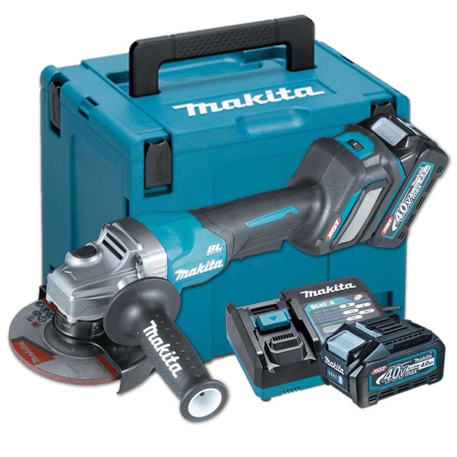 Makita GA032GM201 Cordless Brushless Angle Grinder with Paddle Switch 125mm (5″) 40Vmax XGT™ Li-ion (Kit Set) (discountinued)