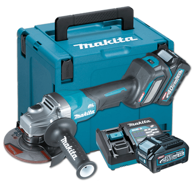 Makita GA032GM201 Cordless Brushless Angle Grinder with Paddle Switch 125mm (5″) 40Vmax XGT™ Li-ion (Kit Set)