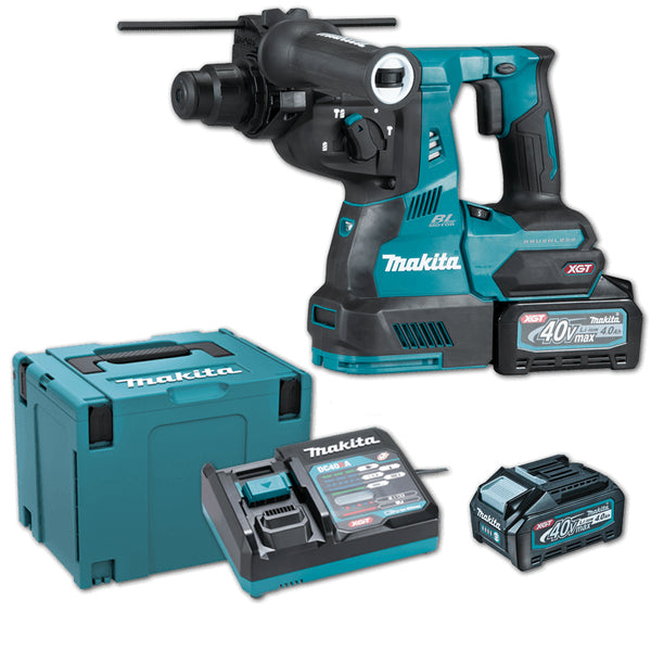 Makita HR003GM201 Cordless Brushless Combination Hammer 28mm (1-1/8″) 2.8 J 40Vmax XGT™ Li-ion (3-Modes Action)