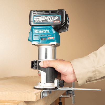 Makita RT001GZ25 Cordless Brushless Trimmer with Dual LED Light 6/ 6.35/ 8/ 9.53mm (NA/ 1/4 / NA / 3/8″) 40V max XGT™ Li-ion (Bare Tool Only)