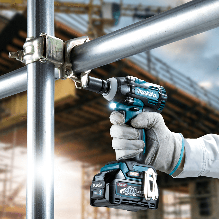 Makita TW005GZ Cordless Brushless Impact Wrench 2.7mm (1/2″) 350 N·m (260 ft.lbs.) 40V max XGT® Li-Ion (Pin Detent) (Bare Tool)