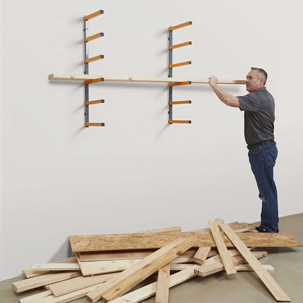 BORA 6-Level Lumber Storage Rack - Orange & Gray (PBR-001) – GIGATOOLS ...