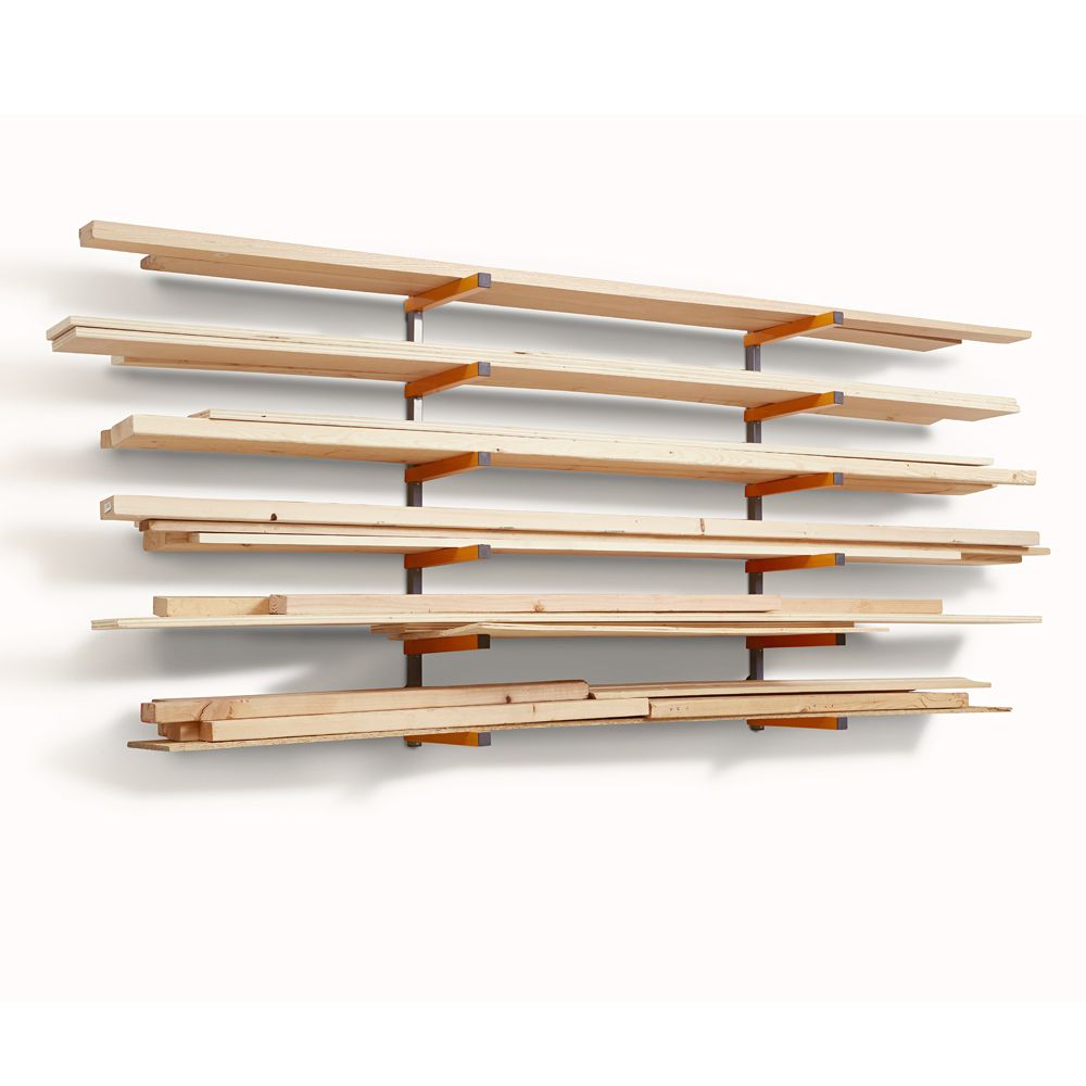 6 Level Storage Rack BORA 6-Level Lumber Storage Rack - Orange & Gray (PBR-001) – GIGATOOLS ...