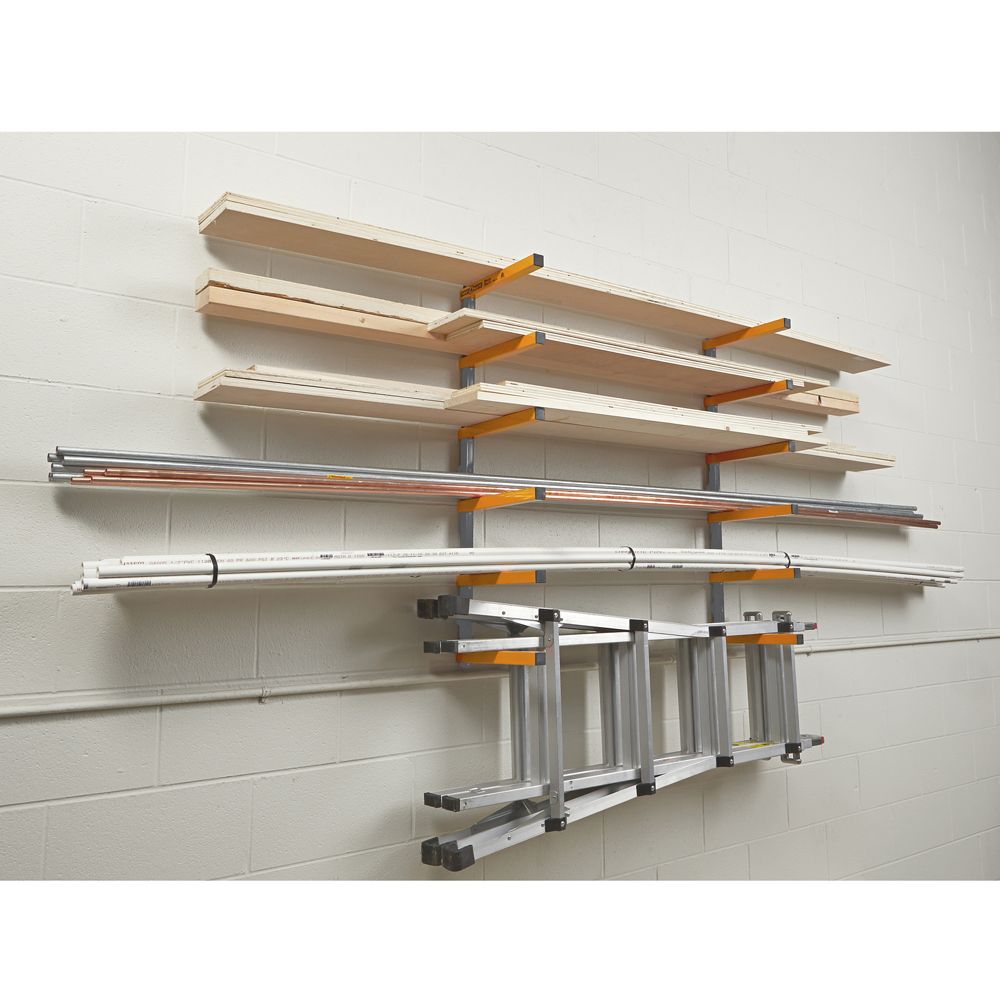 BORA 6-Level Lumber Storage Rack - Orange & Gray (PBR-001)