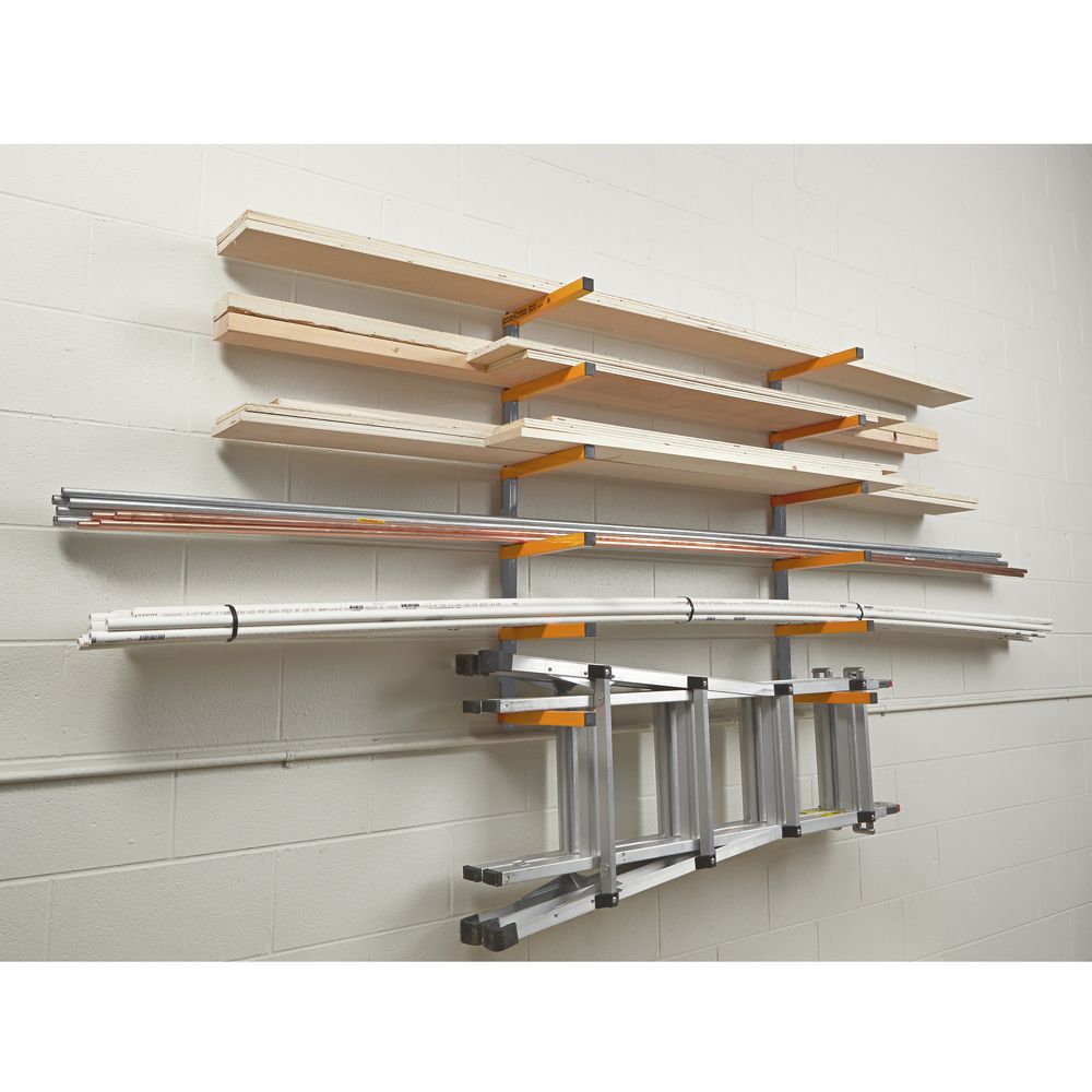 BORA 6-Level Lumber Storage Rack - Orange & Gray (PBR-001) – GIGATOOLS ...