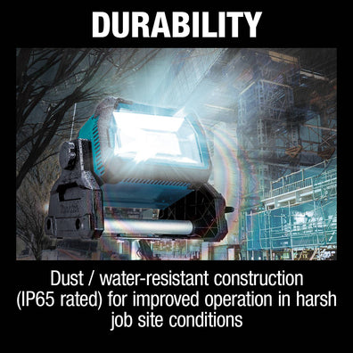 Makita DML809 Corded / Cordless L.E.D Work Light ( 10,000 lumens ) AC / 2x18V / 14.4V LXT Li-Ion (Bare Tool Only)