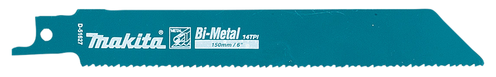 Makita D-51627, 6"/152mm X 14 TPI, Reciprocating Saw Blades (For Metal) 2PC/Pack - GIGATOOLS.PH
