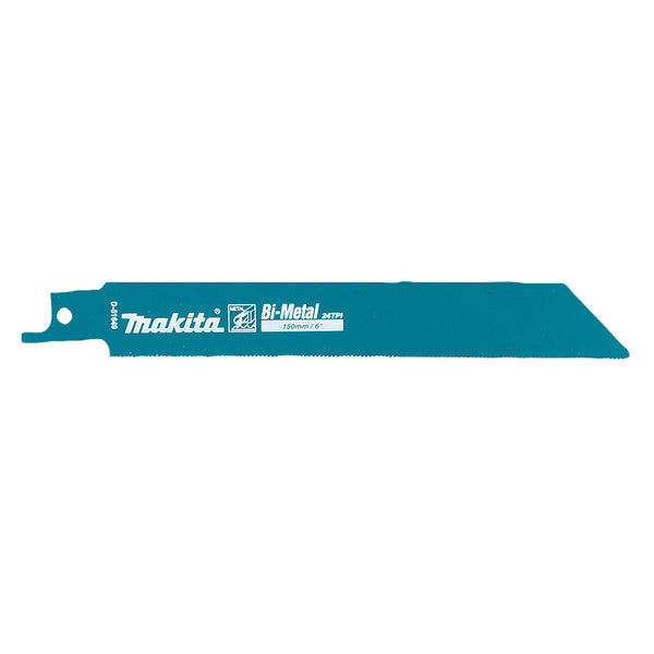Makita D-51649, 6"/152mm X 24 TPI, Reciprocating Saw Blades (For Metal) 2PC/Pack - GIGATOOLS.PH