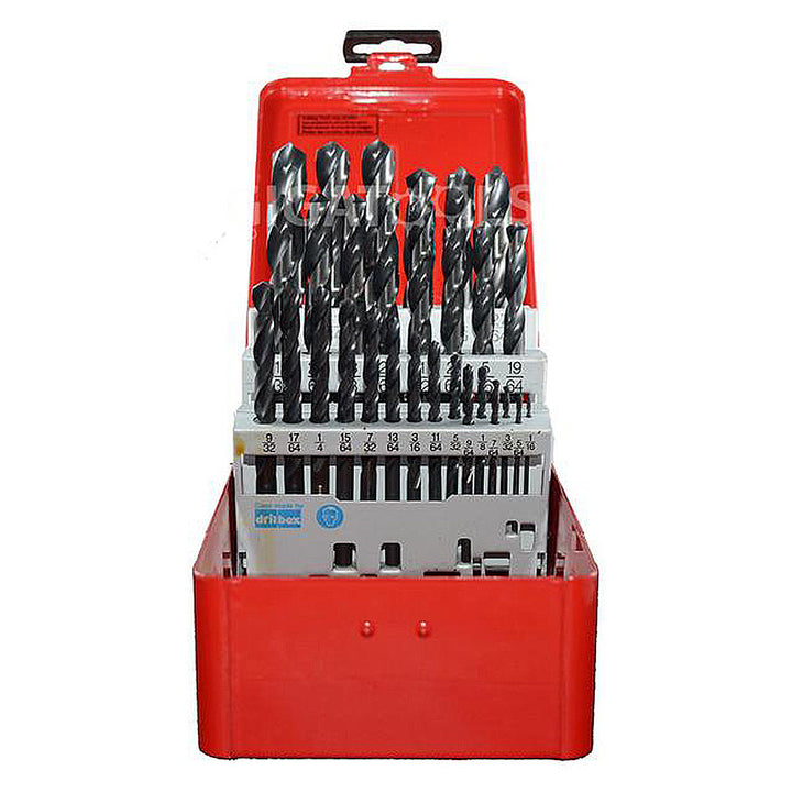 Dormer 1/16" to 1/2" A190 29pcs High Speed Steel Drill Set in Metal Case - GIGATOOLS.PH