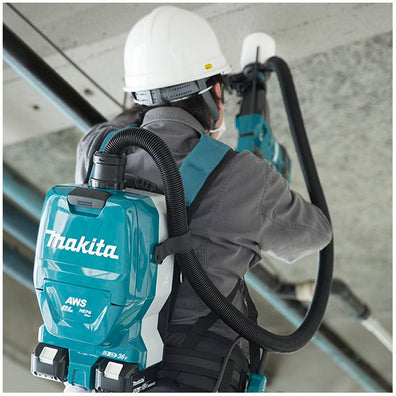 MAKITA DVC265ZX Cordless Brushless Backpack Vacuum Cleaner 18Vx2 (36V) Li-Ion 2.0/1.5L Paper/Cloth Dust Bag(Bare Tool Only)